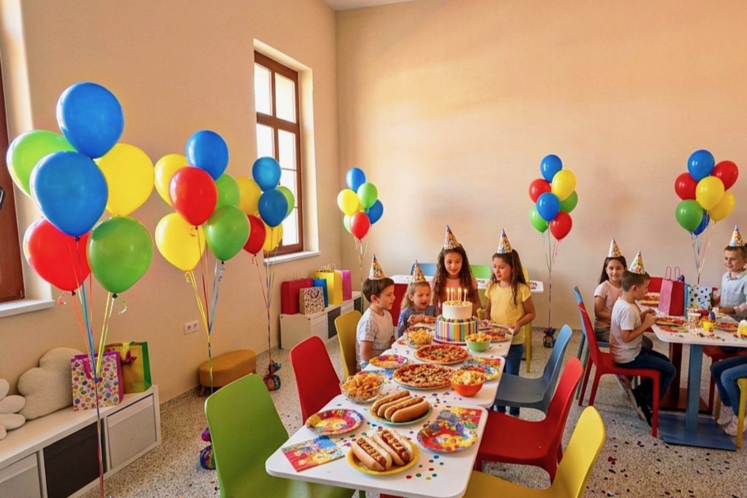 Idősebb gyerekeknek és tiniknek szóló buli a Seven Kidsben